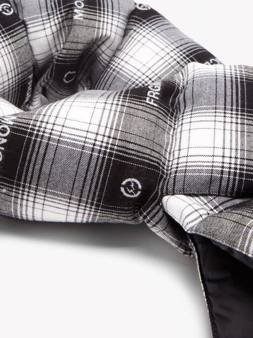 Moncler Moncler Genius 7 Fragment tartan logo down padded scarf Size ONE SIZE - 3 Thumbnail