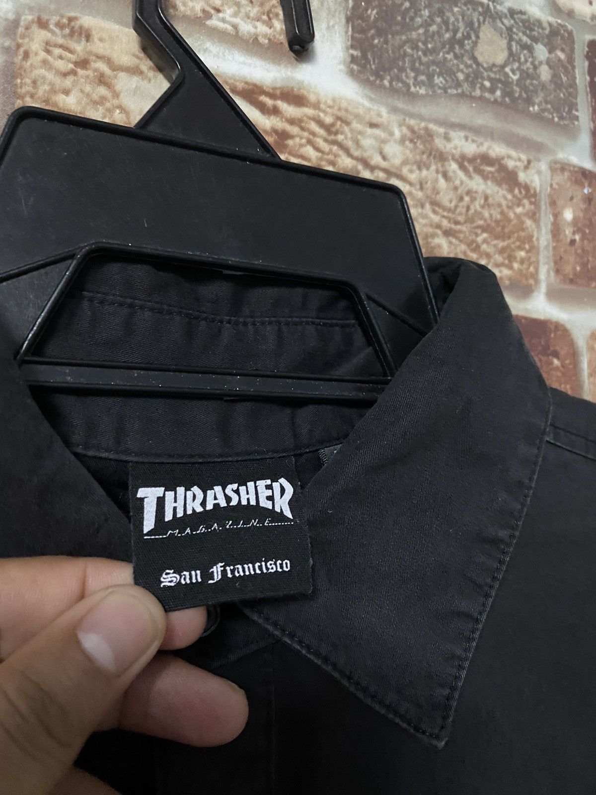 Thrasher THRASHER MEGAZINE EMBROIDEREY LOGO MEN’S SHIRT Size US L / EU 52-54 / 3 - 9 Thumbnail