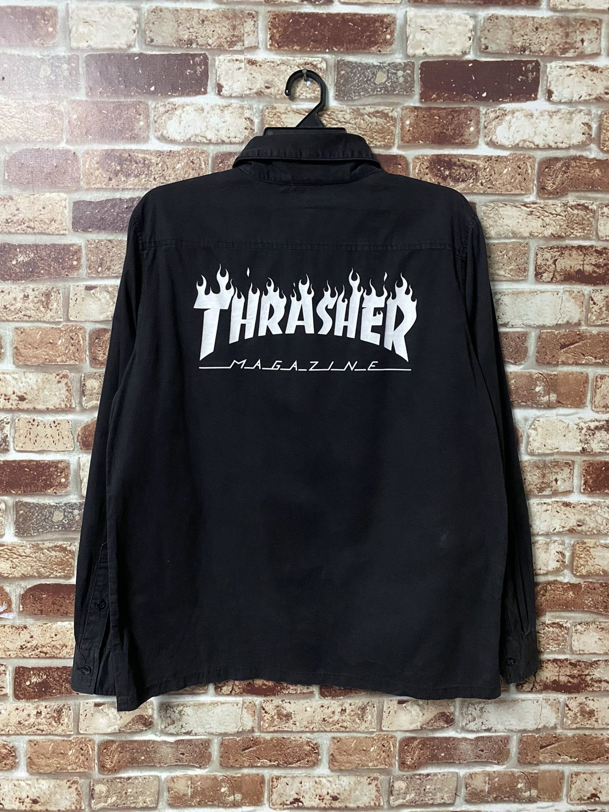 Thrasher THRASHER MEGAZINE EMBROIDEREY LOGO MEN’S SHIRT Size US L / EU 52-54 / 3 - 3 Thumbnail