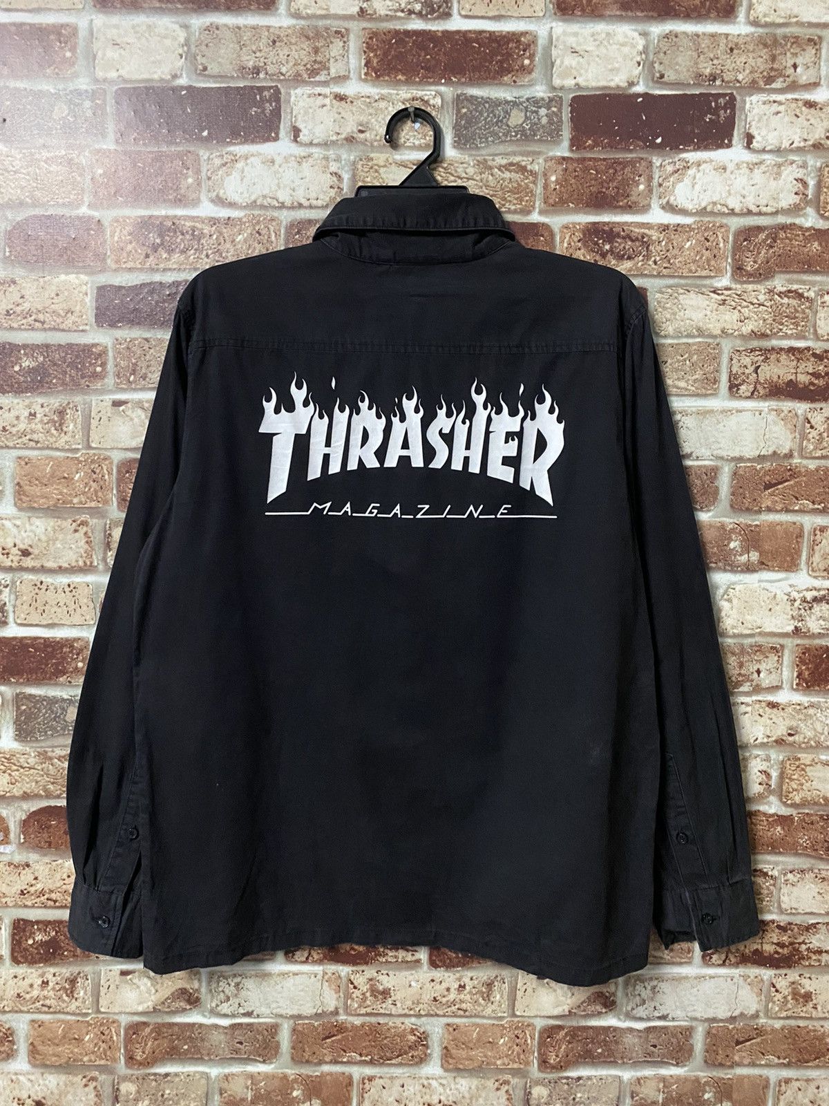 Thrasher THRASHER MEGAZINE EMBROIDEREY LOGO MEN’S SHIRT Size US L / EU 52-54 / 3 - 2 Thumbnail