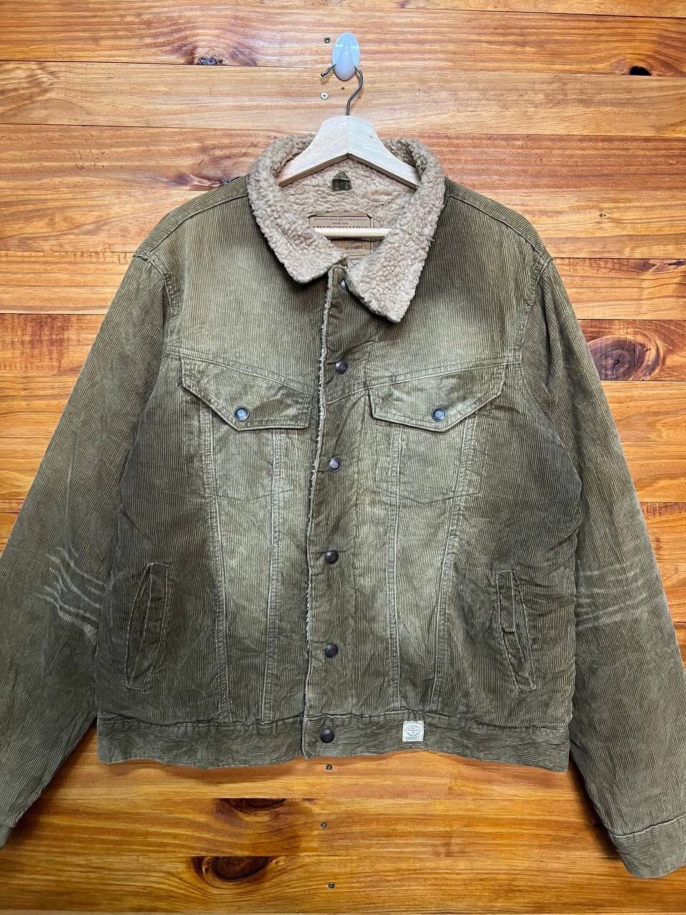 Abercrombie & Fitch VINTAGE ABERCROMBIE AND FITCH CORDUROY SHERPA LINED JACKET Size US M / EU 48-50 / 2 - 2 Thumbnail