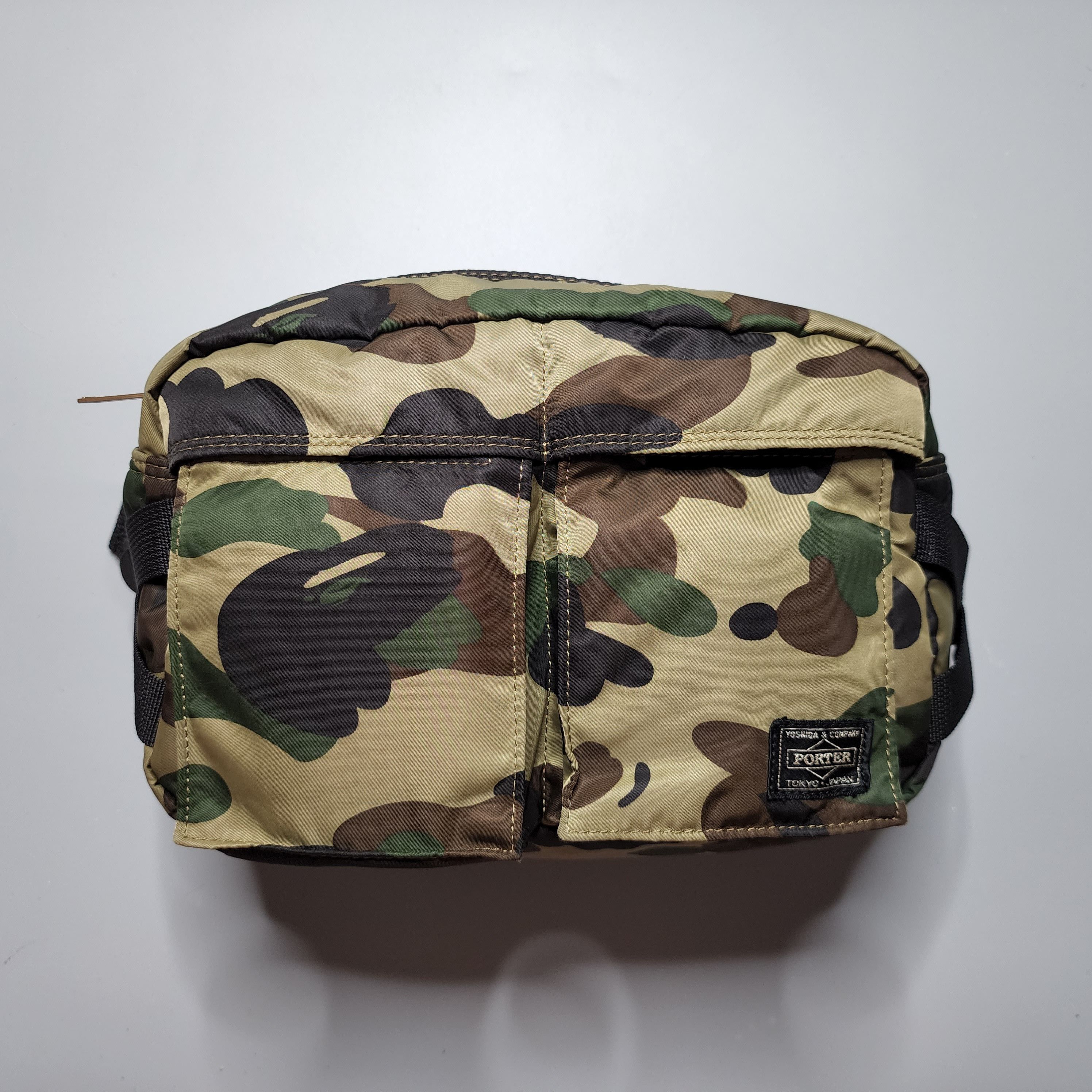 Bape × Porter Bape - 1st Camo Green Porter Tanker Waist Bag