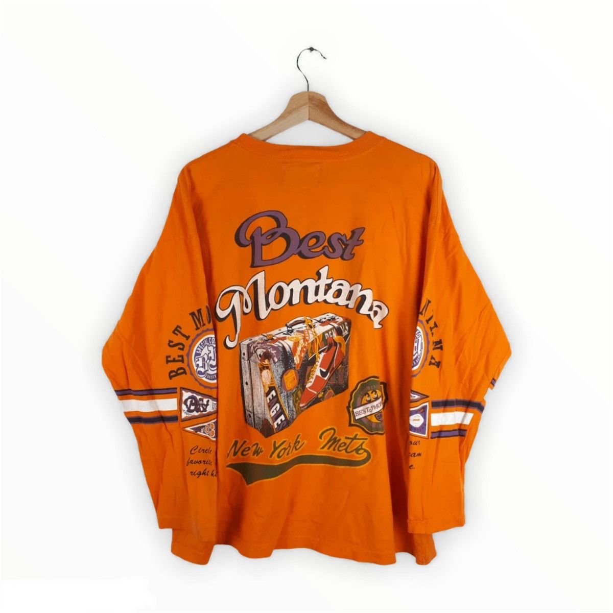 Japanese Brand × Vintage Best Montana Rugby Club Graphic L/S Tee Size US S / EU 44-46 / 1 - 4 Thumbnail