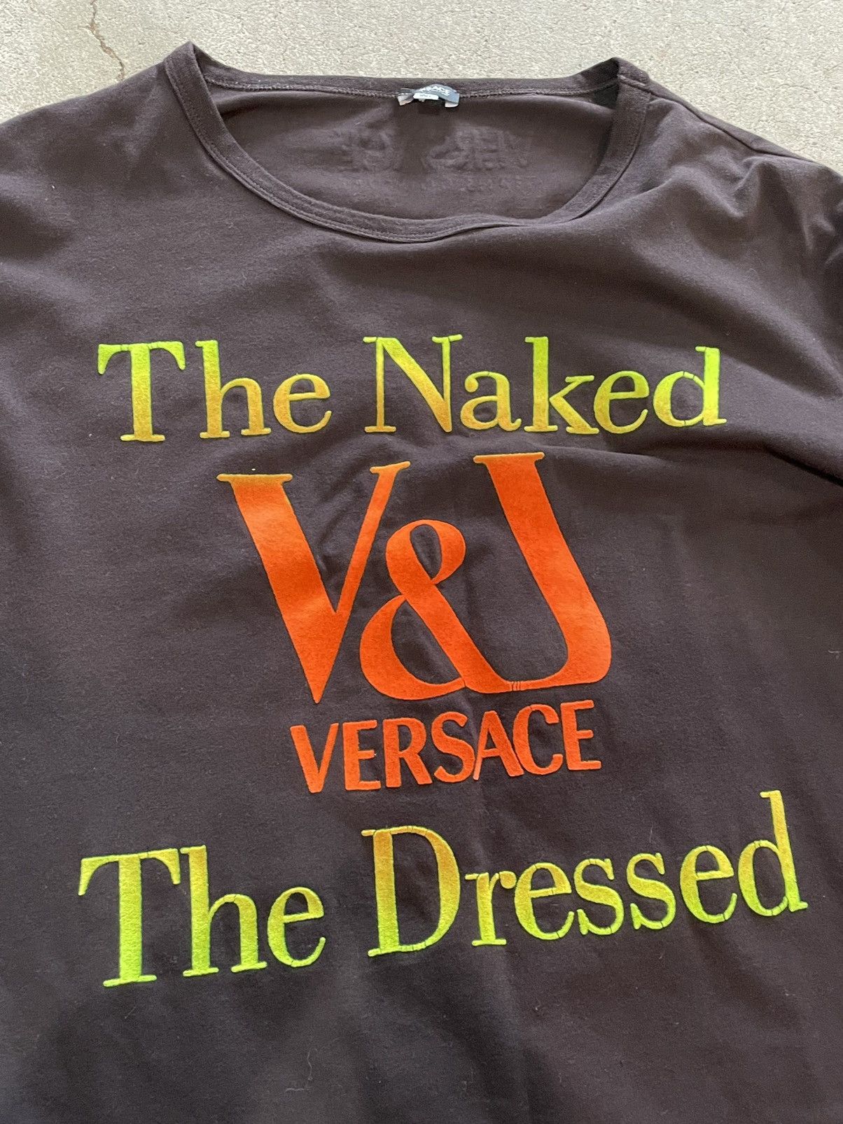 Versace Jeans Couture Versace “the naked and the dressed” long sleeve shirt Size XXL / US 16-18 / IT 52-54 - 3 Thumbnail