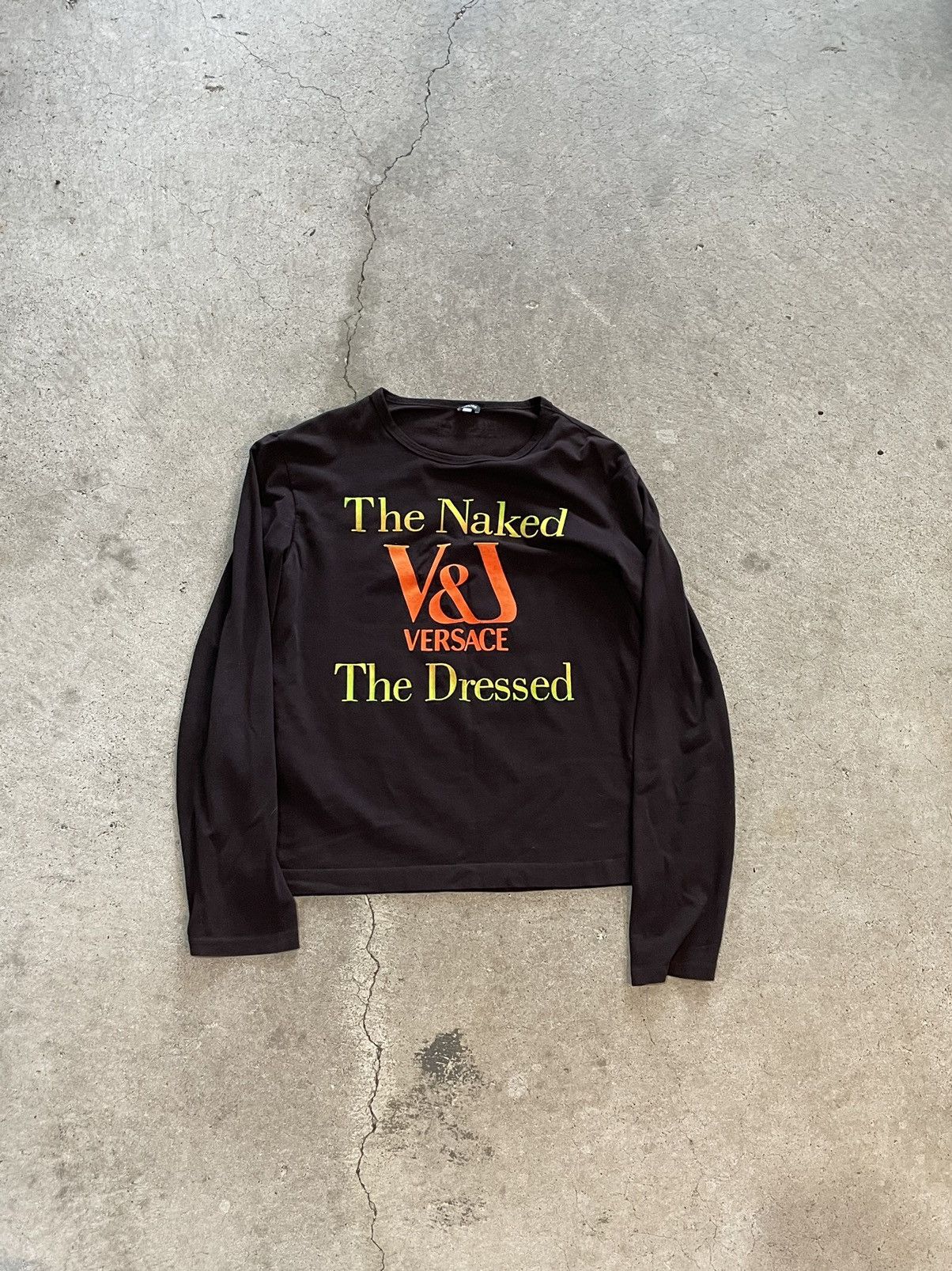 Versace Jeans Couture Versace “the naked and the dressed” long sleeve shirt Size XXL / US 16-18 / IT 52-54 - 1 Thumbnail