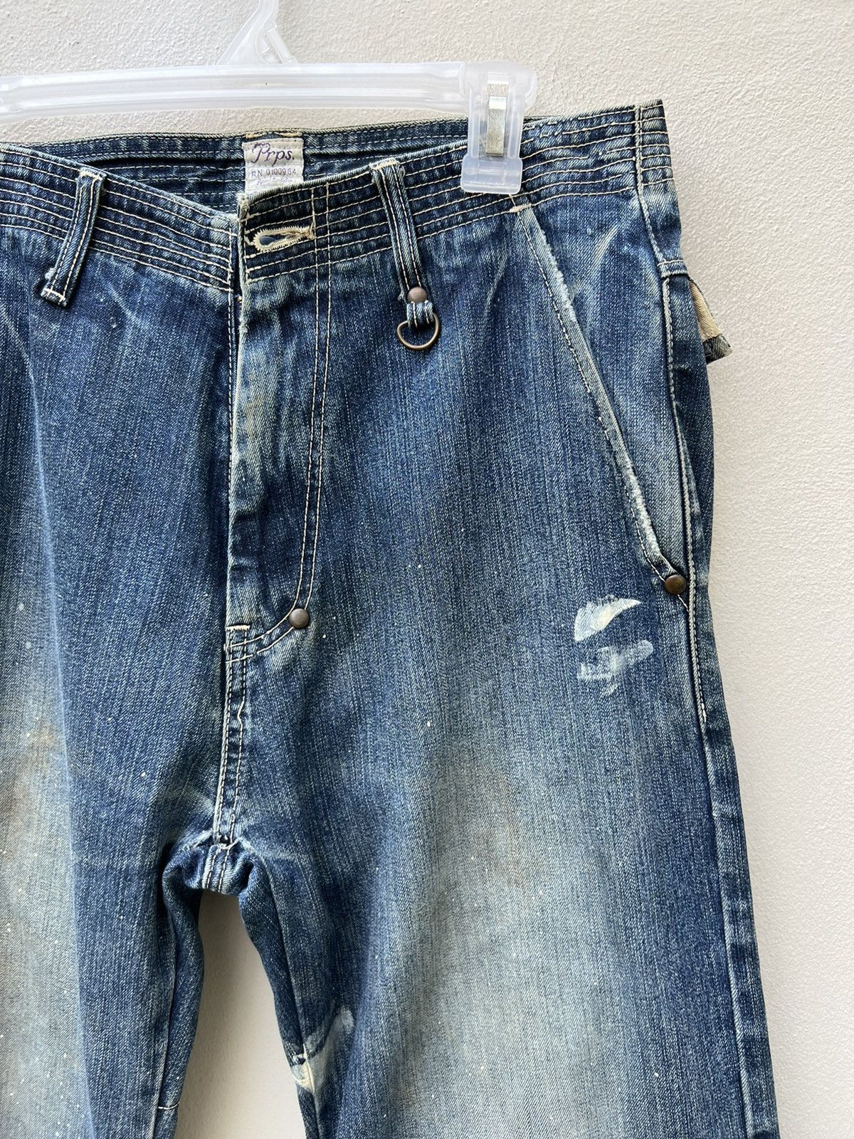 Prps PRPS Ripped Dirty Splattered Paint Multi Pocket Cargo Size US 30 / EU 46 - 10 Thumbnail