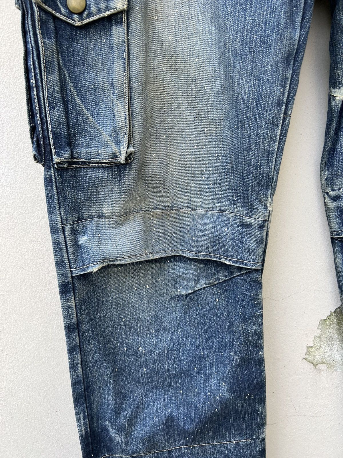 Prps PRPS Ripped Dirty Splattered Paint Multi Pocket Cargo Size US 30 / EU 46 - 8 Thumbnail