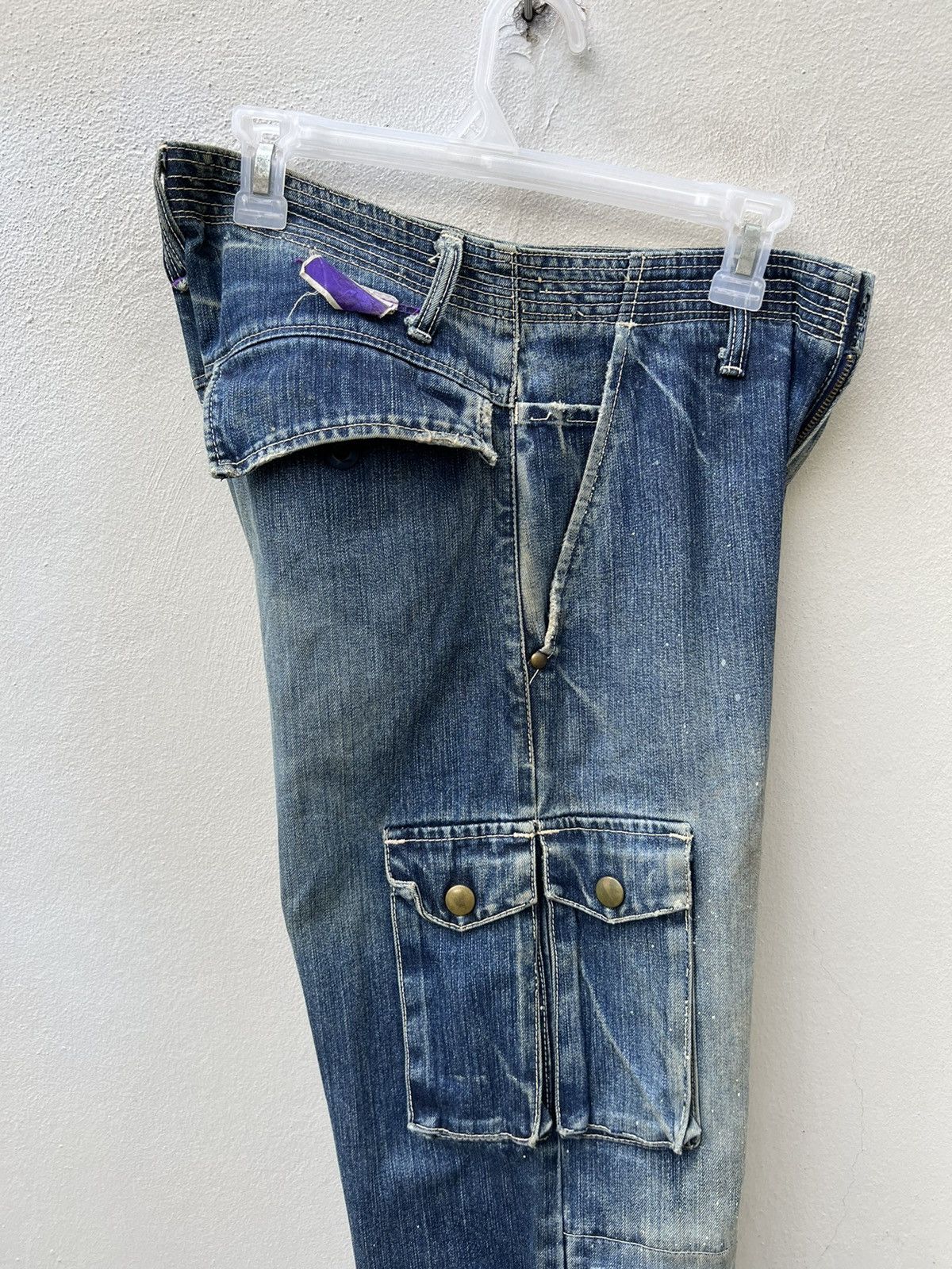 Prps PRPS Ripped Dirty Splattered Paint Multi Pocket Cargo Size US 30 / EU 46 - 22 Thumbnail