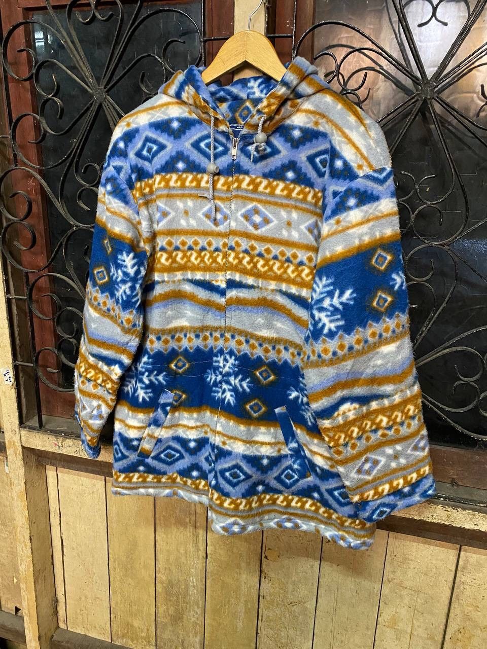 Japanese Brand Virgin Voyage Navajo Quilted Fleece Jacket Size US L / EU 52-54 / 3 - 2 Thumbnail