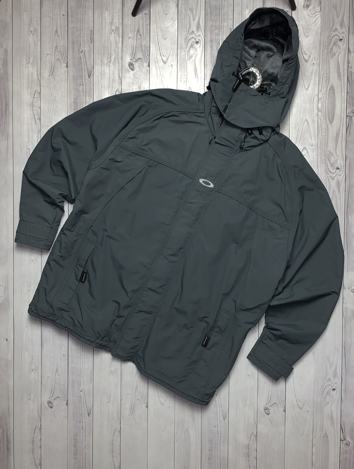 image of Oakley Ski Jacket Avant-Garde Logo Size Xxl in Grey, Men's