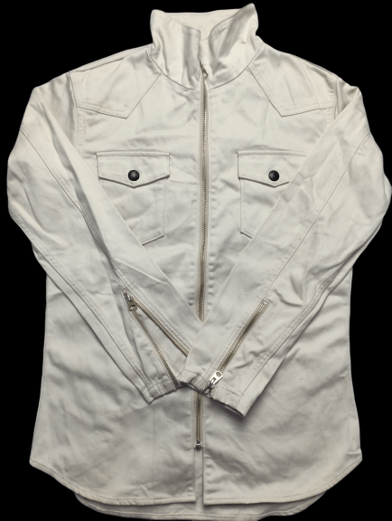 image of Racing x Redmoon Work Wear Tactical Biker Motorcycle Jacket in Cream, Men's (Size Medium)