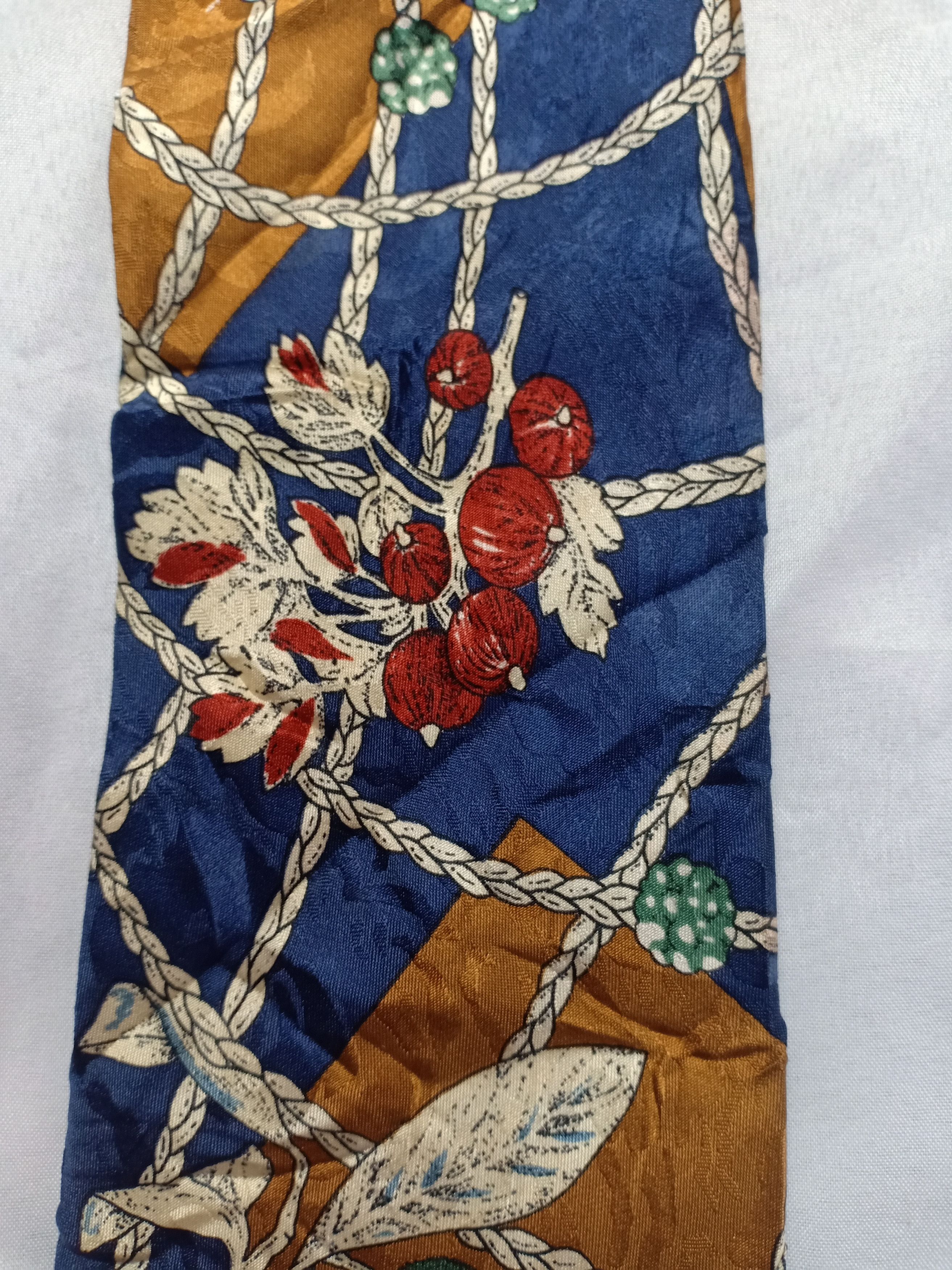 Maximilian Davis Maxmillian Collection Neck Tie Baroque Art Design Italy Size ONE SIZE - 3 Thumbnail