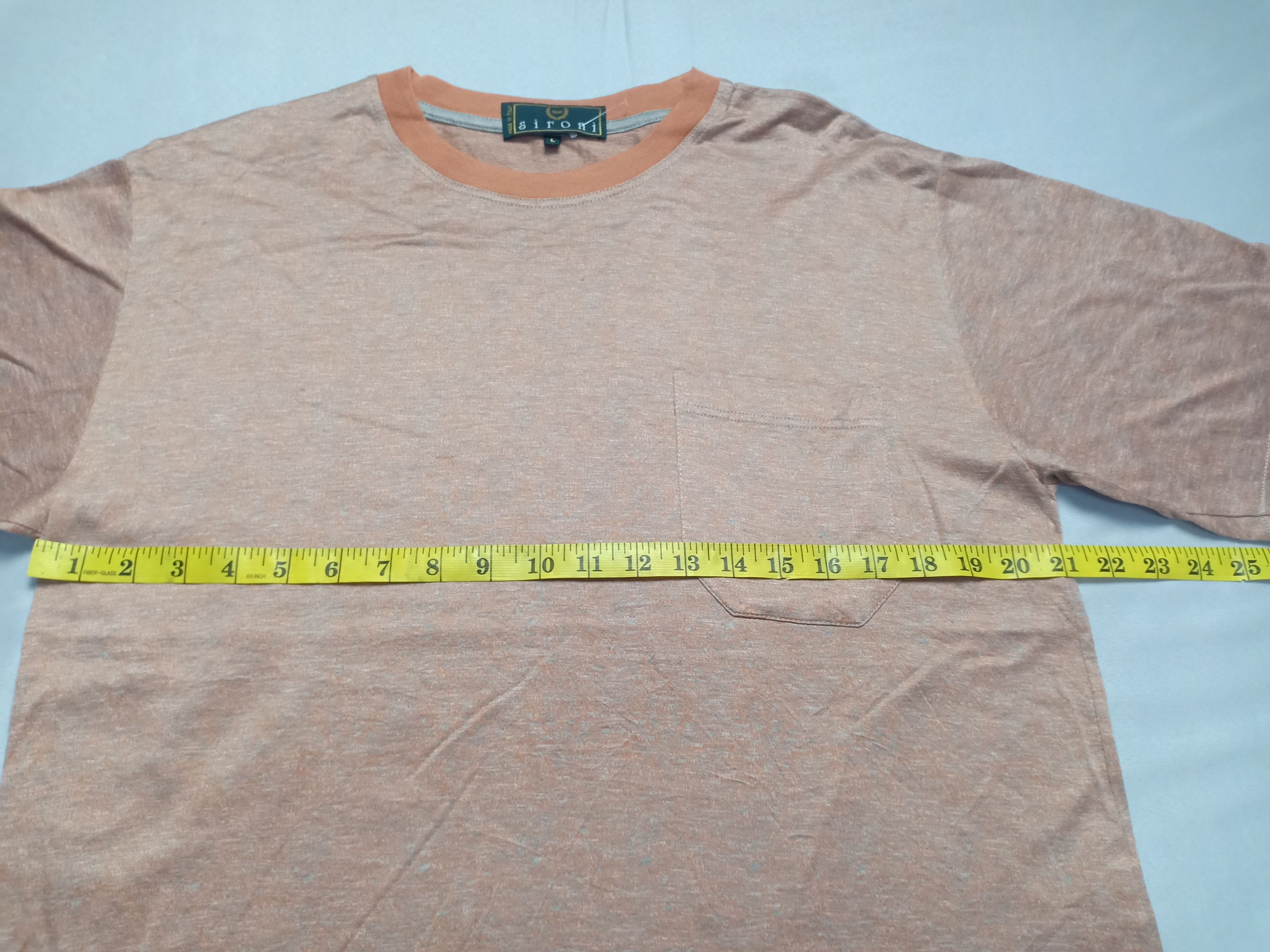 Vintage SIRONI Tee Single Pocket Tee Made in Italy Size US L / EU 52-54 / 3 - 5 Thumbnail
