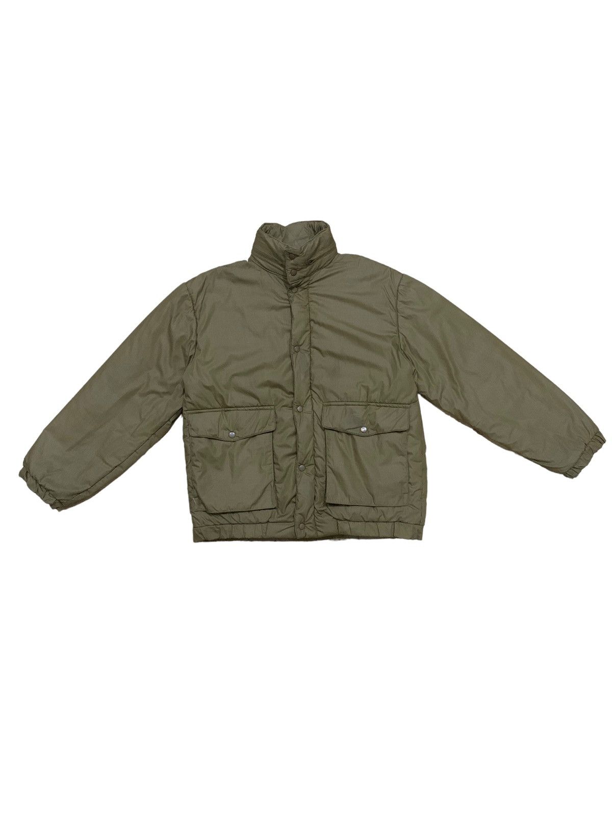 image of Archival Clothing Vintage Japanese Jean Cox Cropped Puffer Style Jacket in Browns, Women's (Size Me