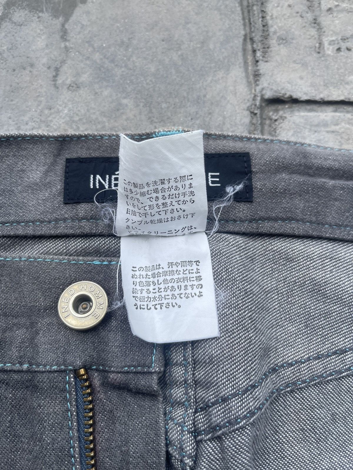 Japanese Brand × Vintage × Yohji Yamamoto JAPAN MADE Ined Homme Bootcut Flare Jeans Size US 29 - 8 Thumbnail