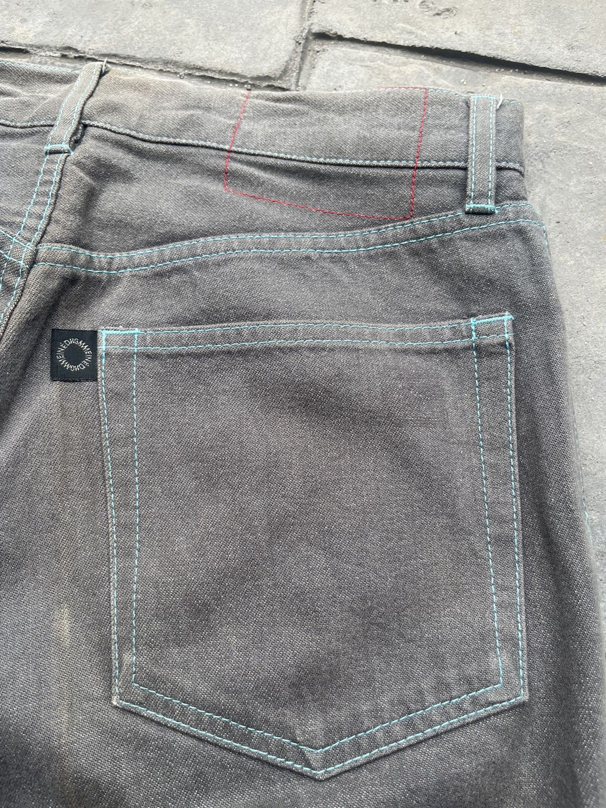 Japanese Brand × Vintage × Yohji Yamamoto JAPAN MADE Ined Homme Bootcut Flare Jeans Size US 29 - 3 Thumbnail