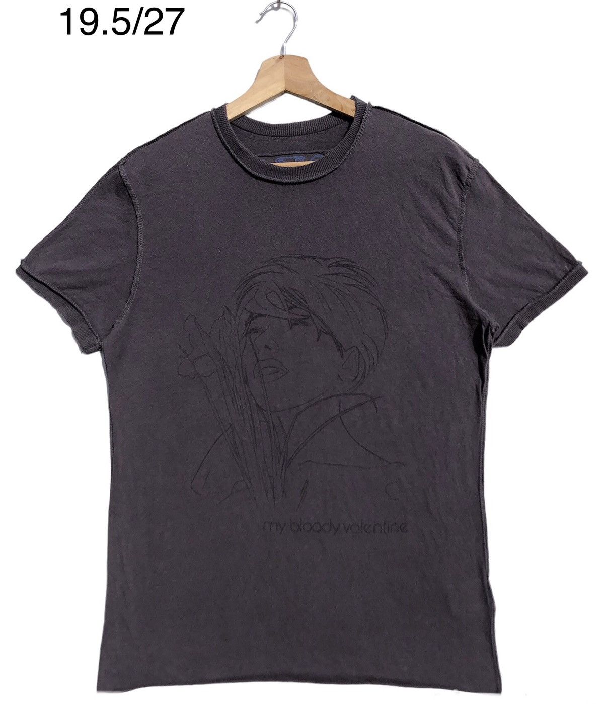 image of Band Tees x Rock Band My Bloody Valentine in Dark Grey, Men's (Size Medium)