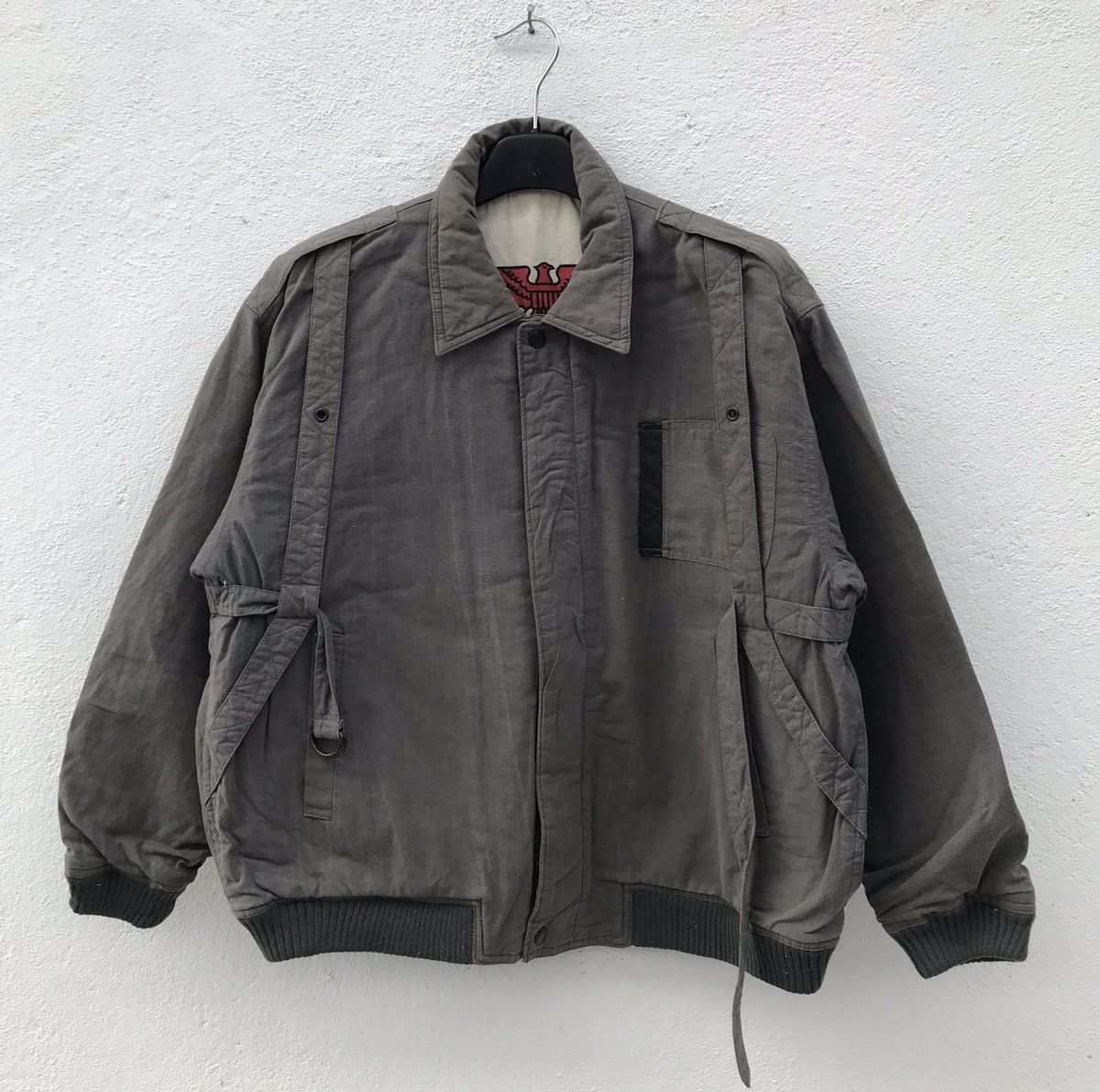 Vintage California Police Eagle Parachute Style Faded Bomber Jacket Size US M / EU 48-50 / 2 - 2 Thumbnail