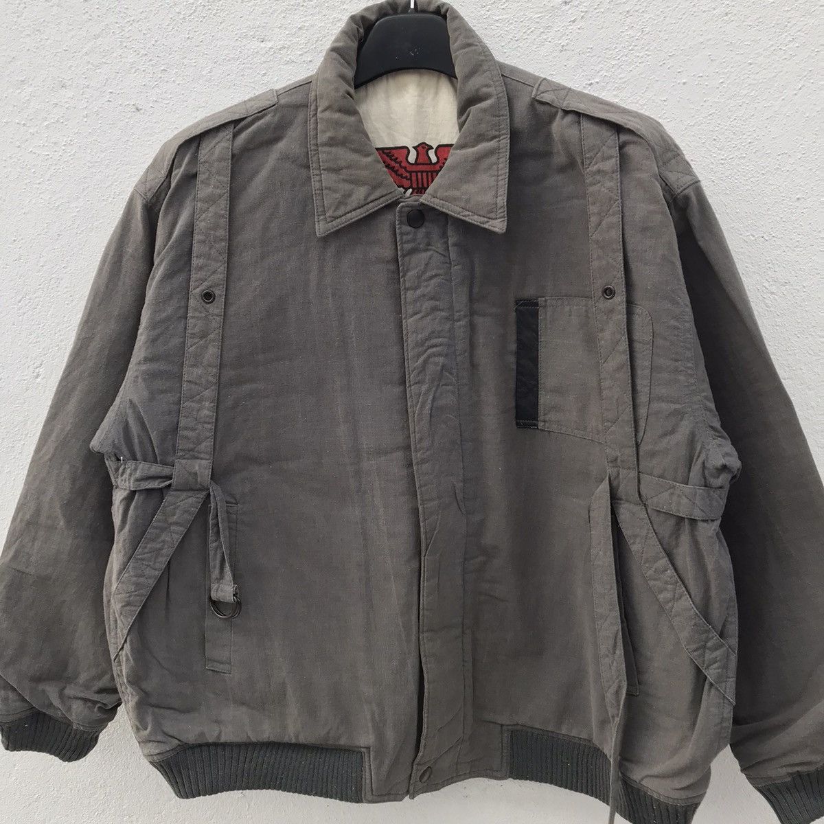 Vintage California Police Eagle Parachute Style Faded Bomber Jacket Size US M / EU 48-50 / 2 - 3 Thumbnail