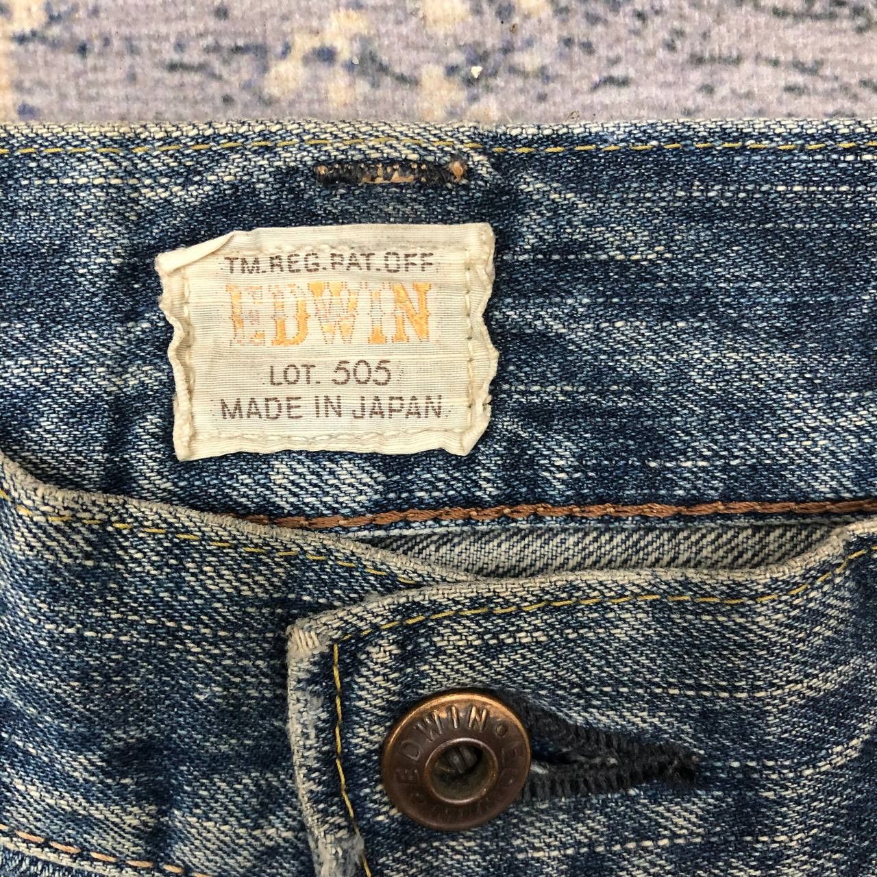 Edwin P175 VTG EDWIN BLUE WASH SELVEDGE DENIM Size US 35 - 6 Thumbnail