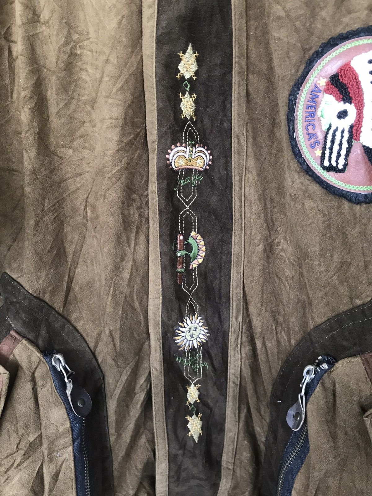 Vintage Vtg America’s Red Indian Club Native Jacket Size US M / EU 48-50 / 2 - 8 Thumbnail