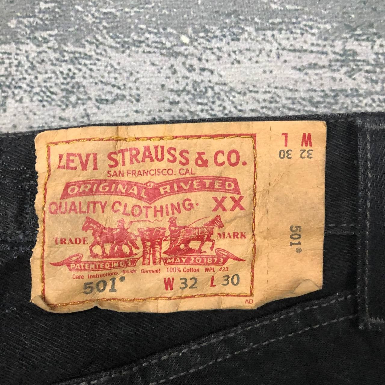 Levi's P172 VTG 501 LEVI'S RIPPED WAIST SLIMFIT JEANS Size US 32 / EU 48 - 5 Thumbnail
