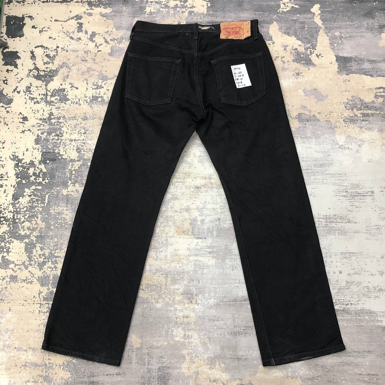 Levi's P172 VTG 501 LEVI'S RIPPED WAIST SLIMFIT JEANS Size US 32 / EU 48 - 2 Thumbnail