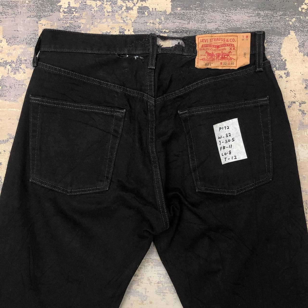 Levi's P172 VTG 501 LEVI'S RIPPED WAIST SLIMFIT JEANS Size US 32 / EU 48 - 4 Thumbnail
