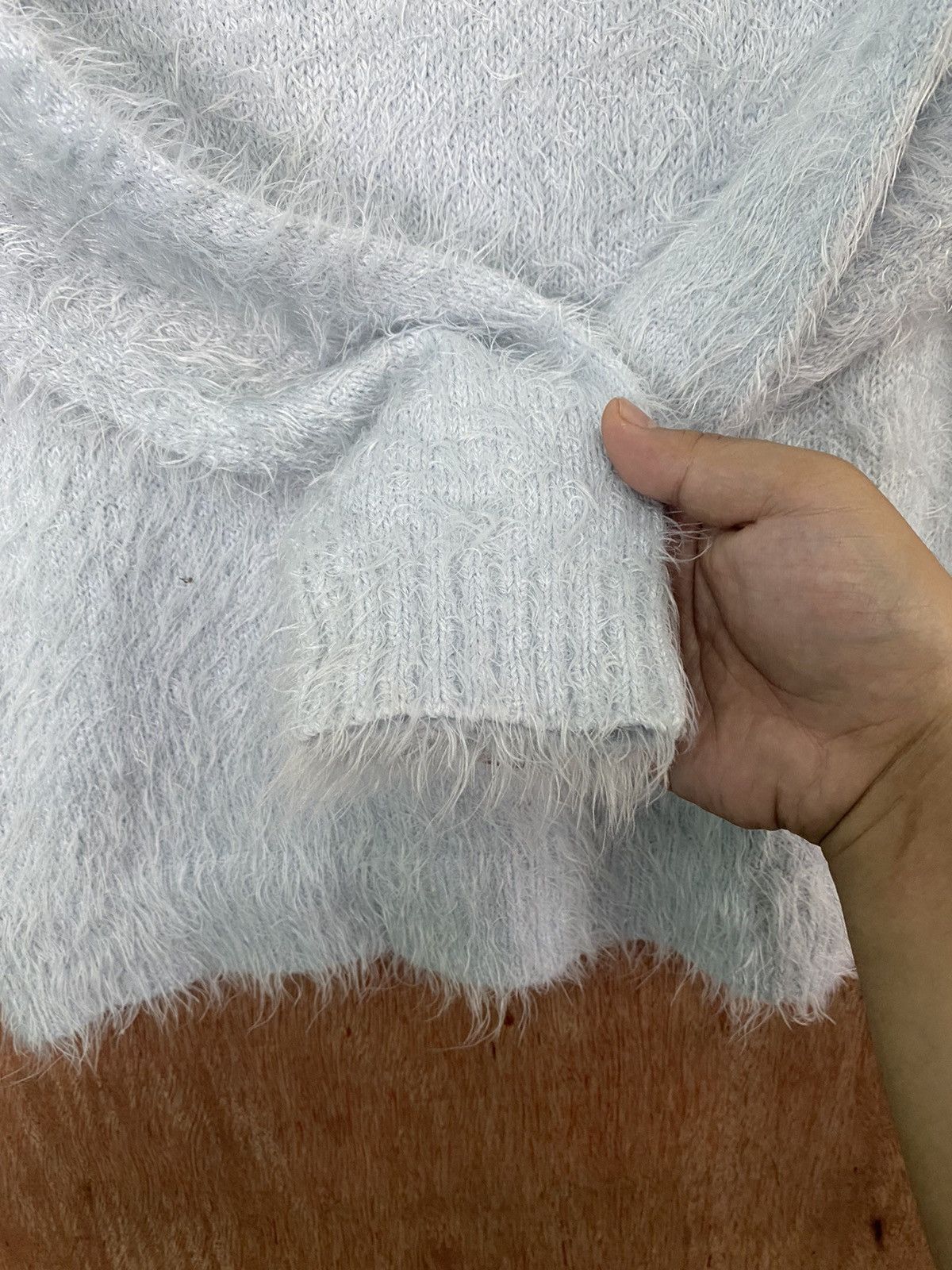 Homespun Knitwear Earth Music & Ecology Shag Shaggy Fur Mohair Knitwear #B560 Size US S / EU 44-46 / 1 - 8 Thumbnail