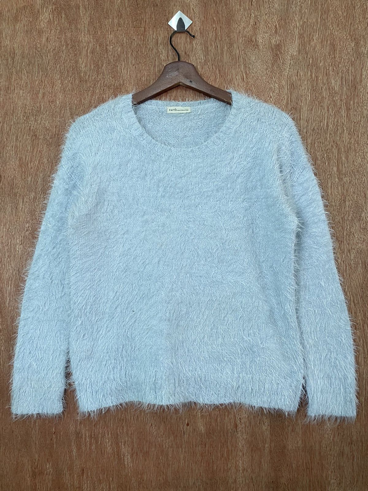 Homespun Knitwear Earth Music & Ecology Shag Shaggy Fur Mohair Knitwear #B560 Size US S / EU 44-46 / 1 - 1 Thumbnail
