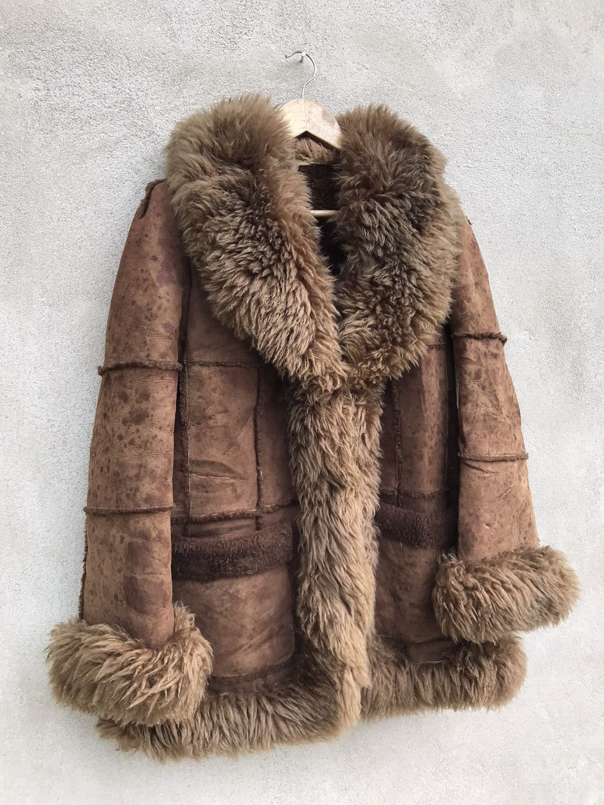 Other RARE SHEEPSKIN COAT FUR LEATHER JACKET UNISEX LIKE SAGA FOX Size US S / EU 44-46 / 1 - 3 Thumbnail