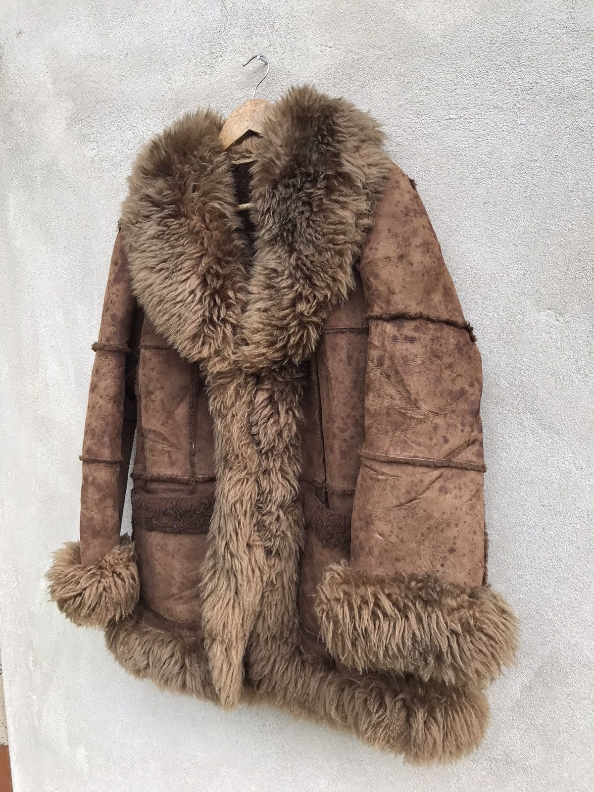 Other RARE SHEEPSKIN COAT FUR LEATHER JACKET UNISEX LIKE SAGA FOX Size US S / EU 44-46 / 1 - 4 Thumbnail