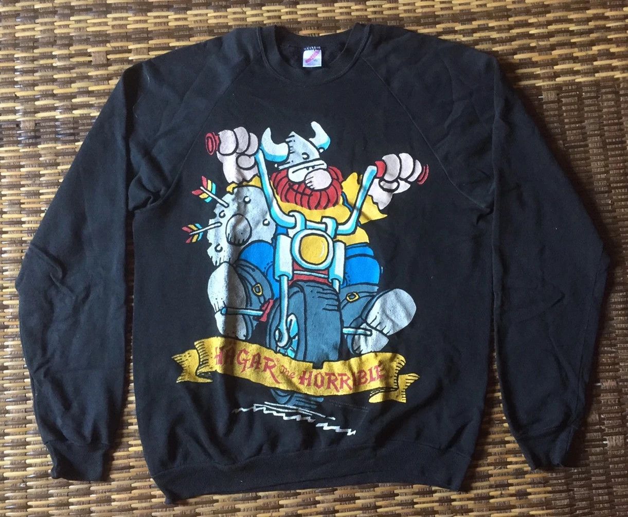 Cartoon Network Vintage 90s Hagar the Horrible American Comic Spellout /36 Size US M / EU 48-50 / 2 - 1 Thumbnail