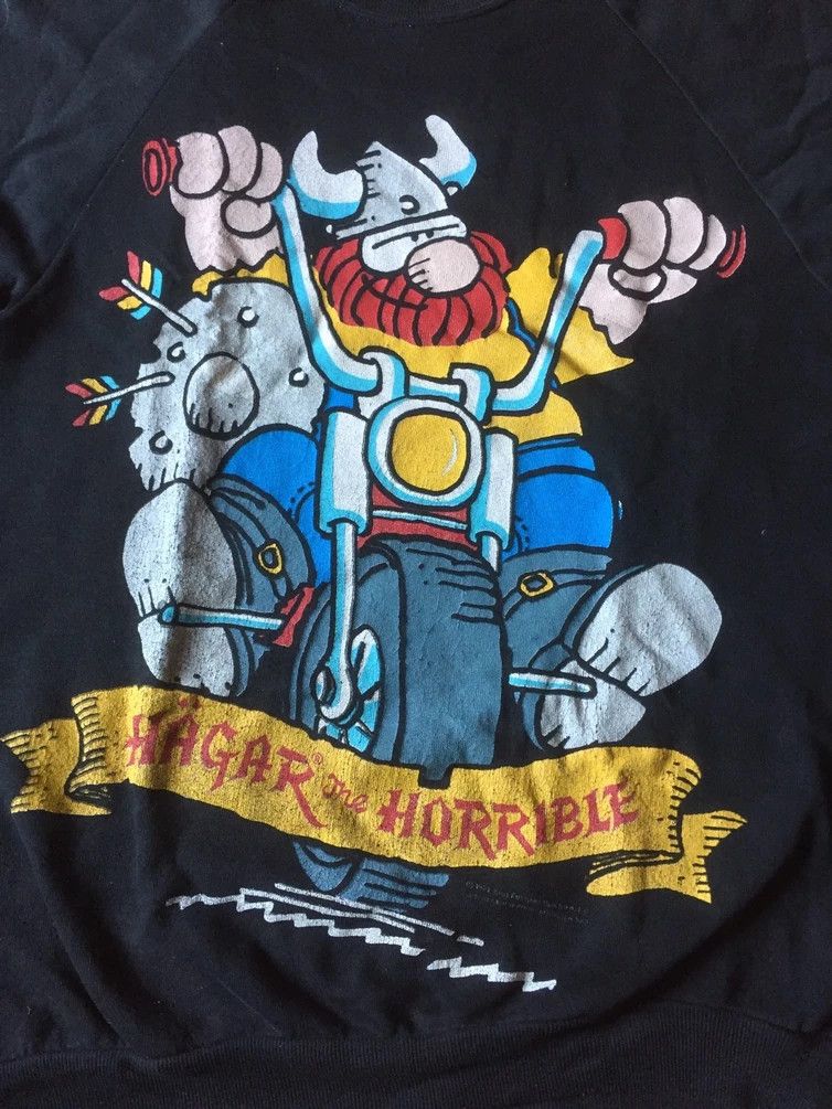 Cartoon Network Vintage 90s Hagar the Horrible American Comic Spellout /36 Size US M / EU 48-50 / 2 - 4 Thumbnail