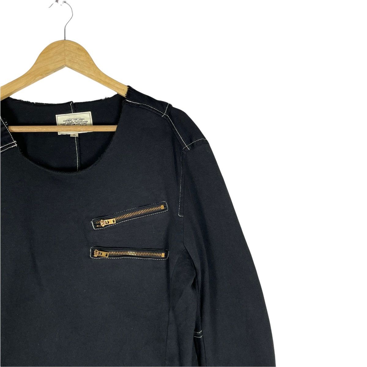Avirex × Seditionaries 🔥AVIREX Black Gothic Long Sleeve Size US XL / EU 56 / 4 - 3 Thumbnail