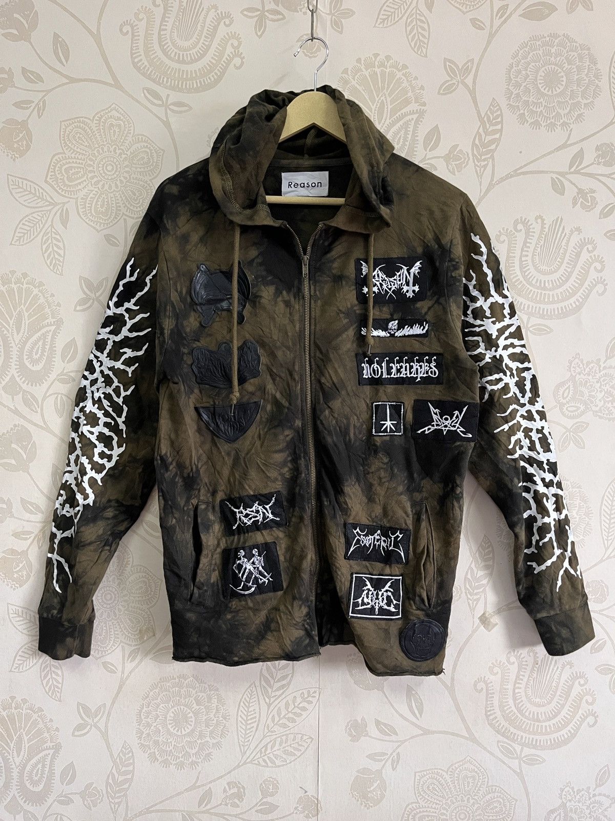 If Six Was Nine × Reason Vintage 90s Punk Metal Rock Band Tie Dye Sweater Hoodie Size US M / EU 48-50 / 2 - 23 Thumbnail
