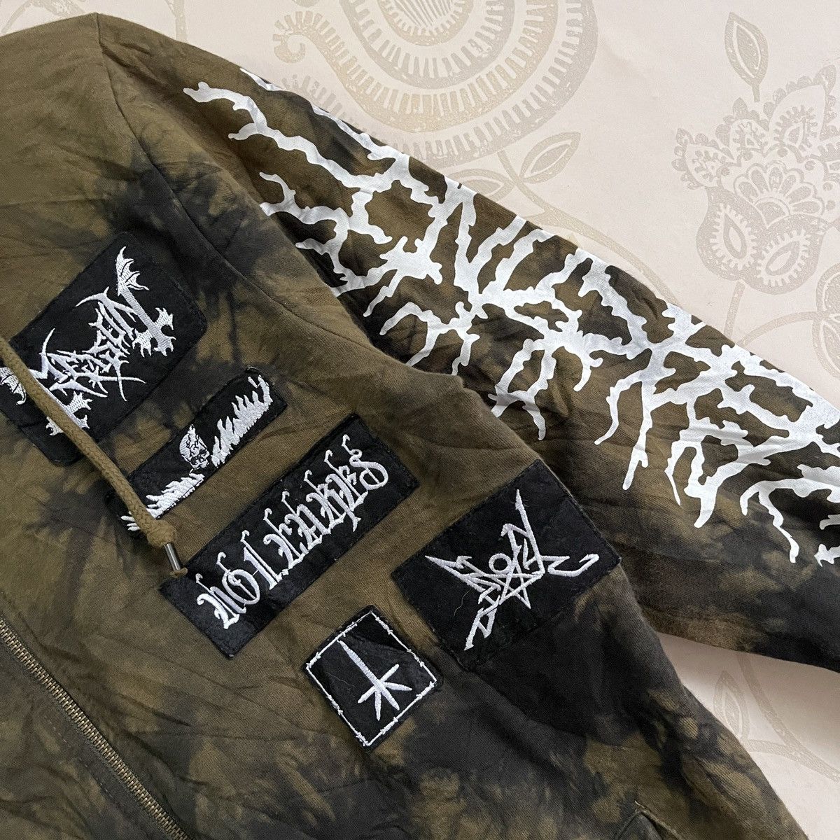 If Six Was Nine × Reason Vintage 90s Punk Metal Rock Band Tie Dye Sweater Hoodie Size US M / EU 48-50 / 2 - 8 Thumbnail