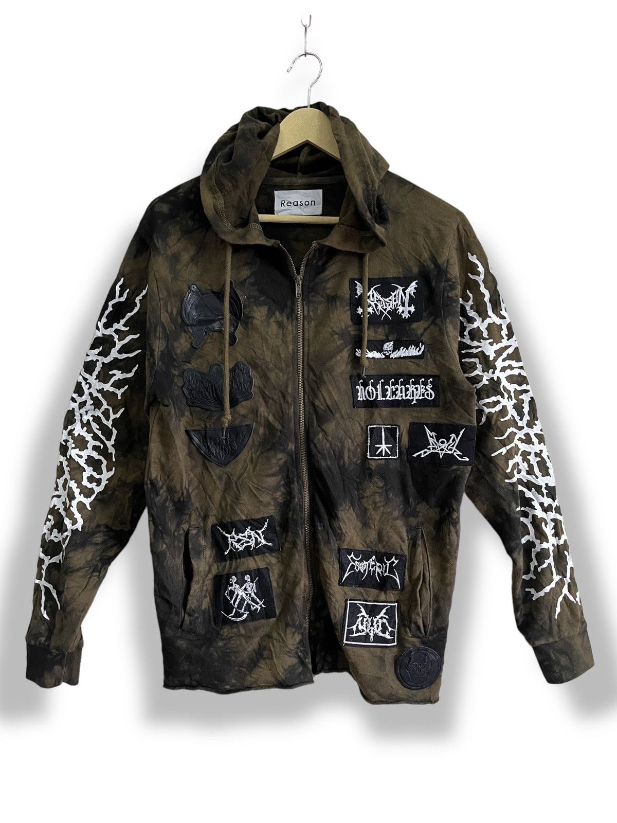 If Six Was Nine × Reason Vintage 90s Punk Metal Rock Band Tie Dye Sweater Hoodie Size US M / EU 48-50 / 2 - 1 Thumbnail