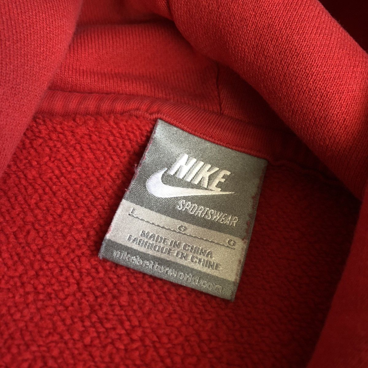 Nike Vintage 2000s Nike Big Swoosh Graphic Logo Pullover Hoodie Size US L / EU 52-54 / 3 - 4 Thumbnail