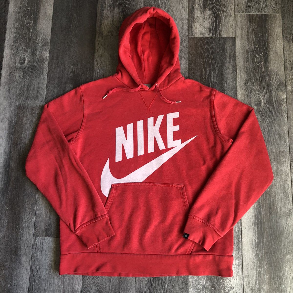 Nike Vintage 2000s Nike Big Swoosh Graphic Logo Pullover Hoodie | Grailed