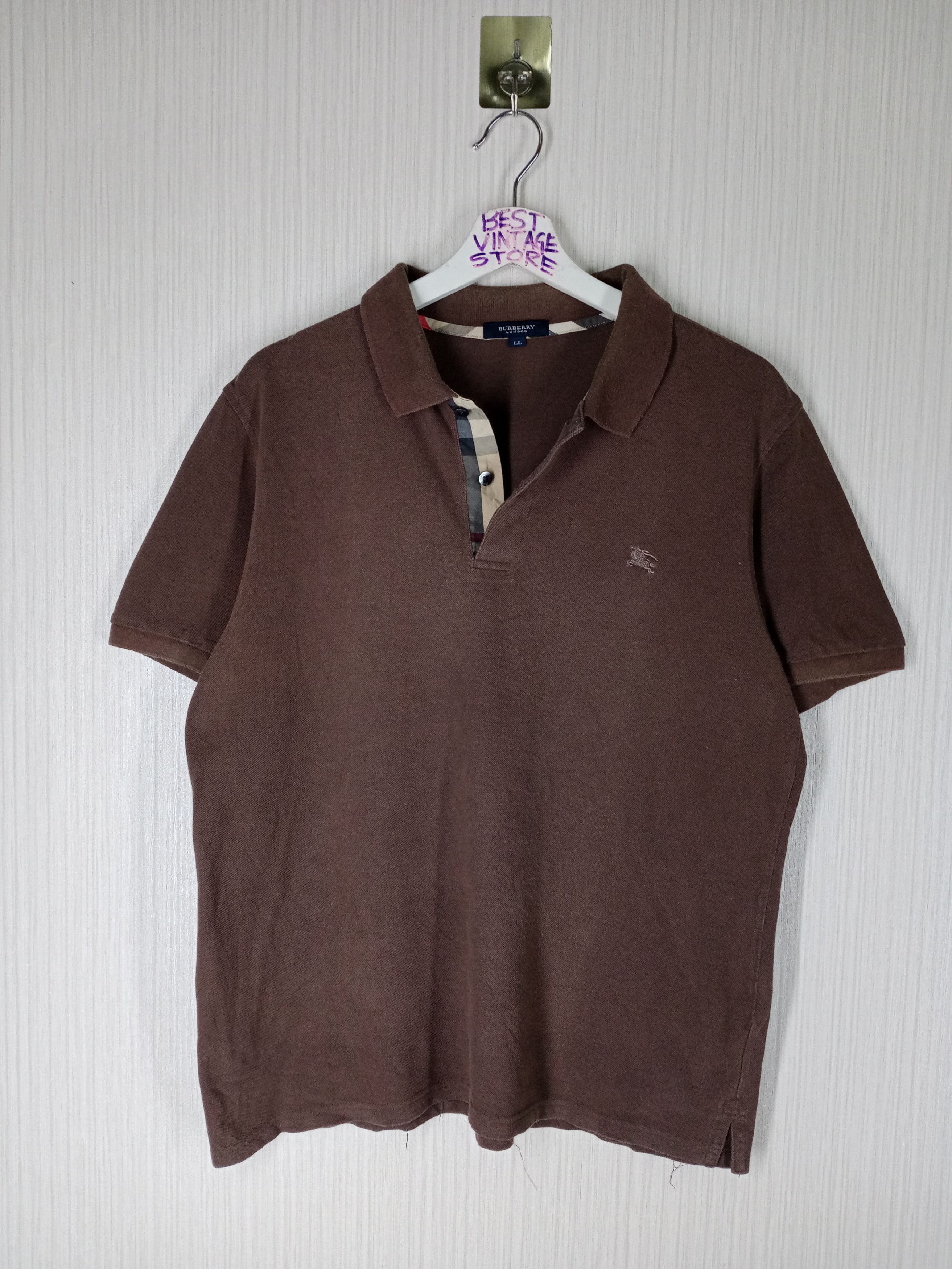 Burberry Burberry London Nova Check Polo Shirt Size US L / EU 52-54 / 3 - 1 Thumbnail