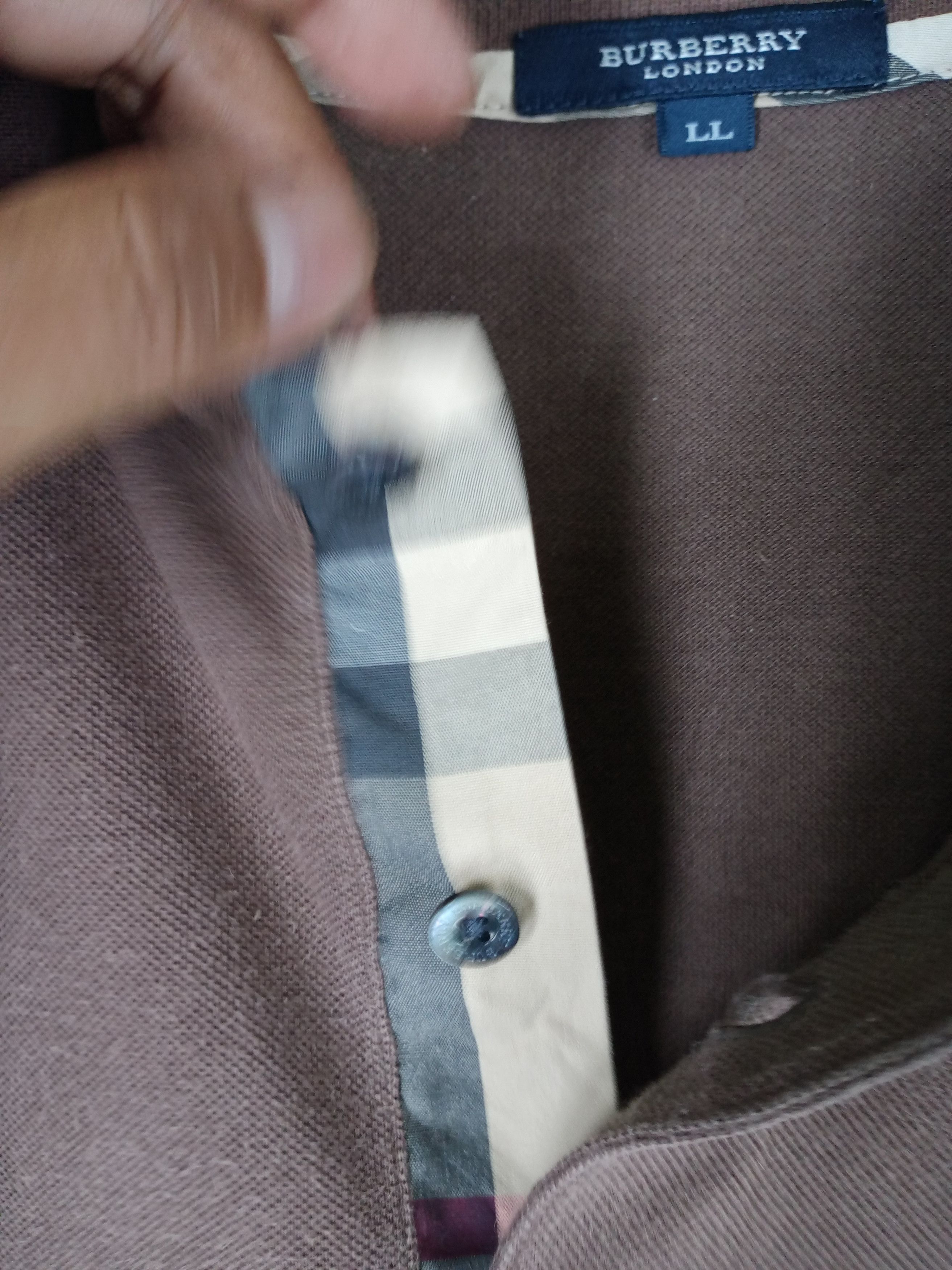 Burberry Burberry London Nova Check Polo Shirt Size US L / EU 52-54 / 3 - 6 Thumbnail