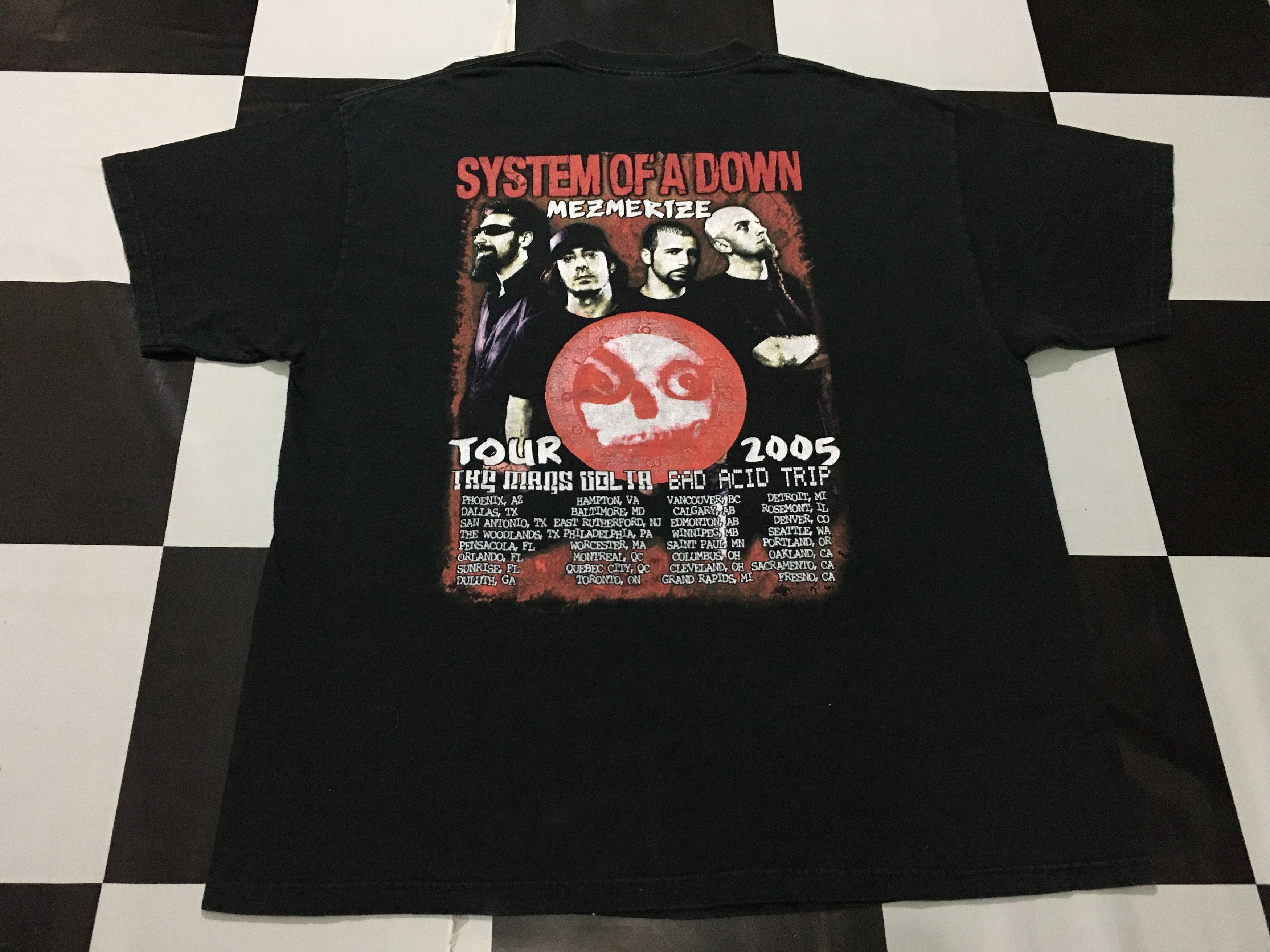 Band Tees × Vintage 🔥 Vintage System Of A Down Shirt Mezmerize Tour Double Side Size US XL / EU 56 / 4 - 6 Thumbnail