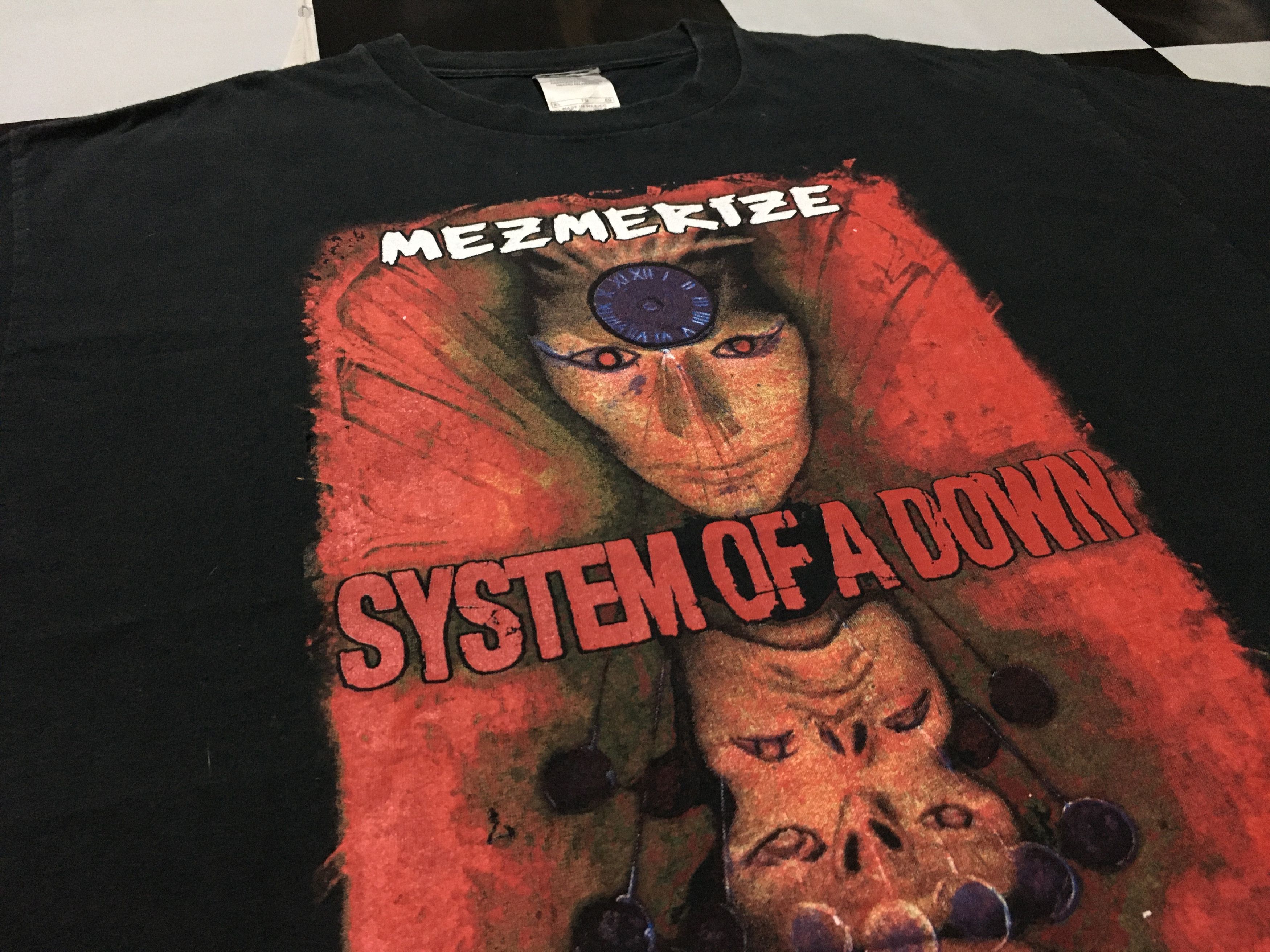 Band Tees × Vintage 🔥 Vintage System Of A Down Shirt Mezmerize Tour Double Side Size US XL / EU 56 / 4 - 1 Thumbnail