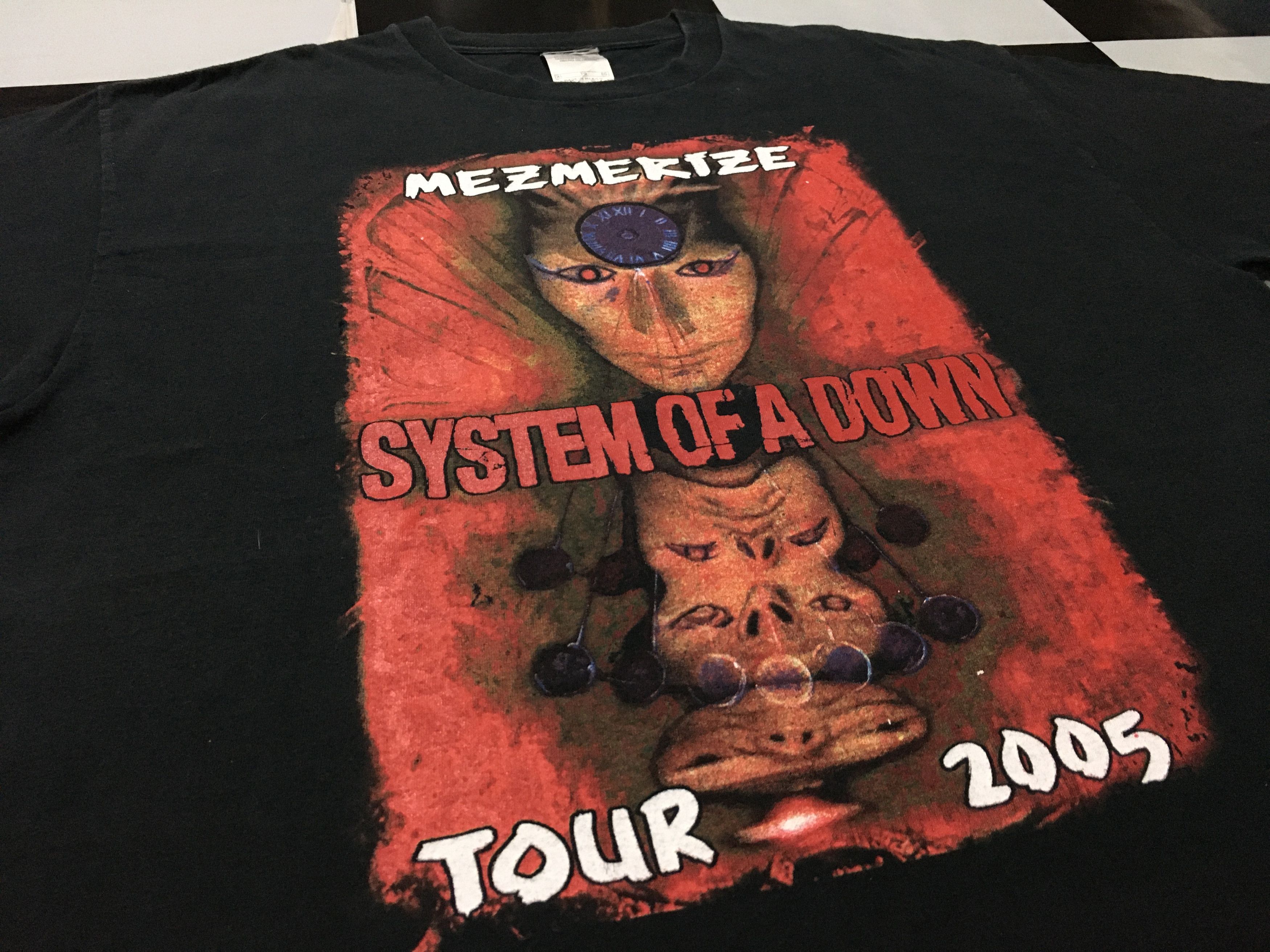 Band Tees × Vintage 🔥 Vintage System Of A Down Shirt Mezmerize Tour Double Side Size US XL / EU 56 / 4 - 3 Thumbnail