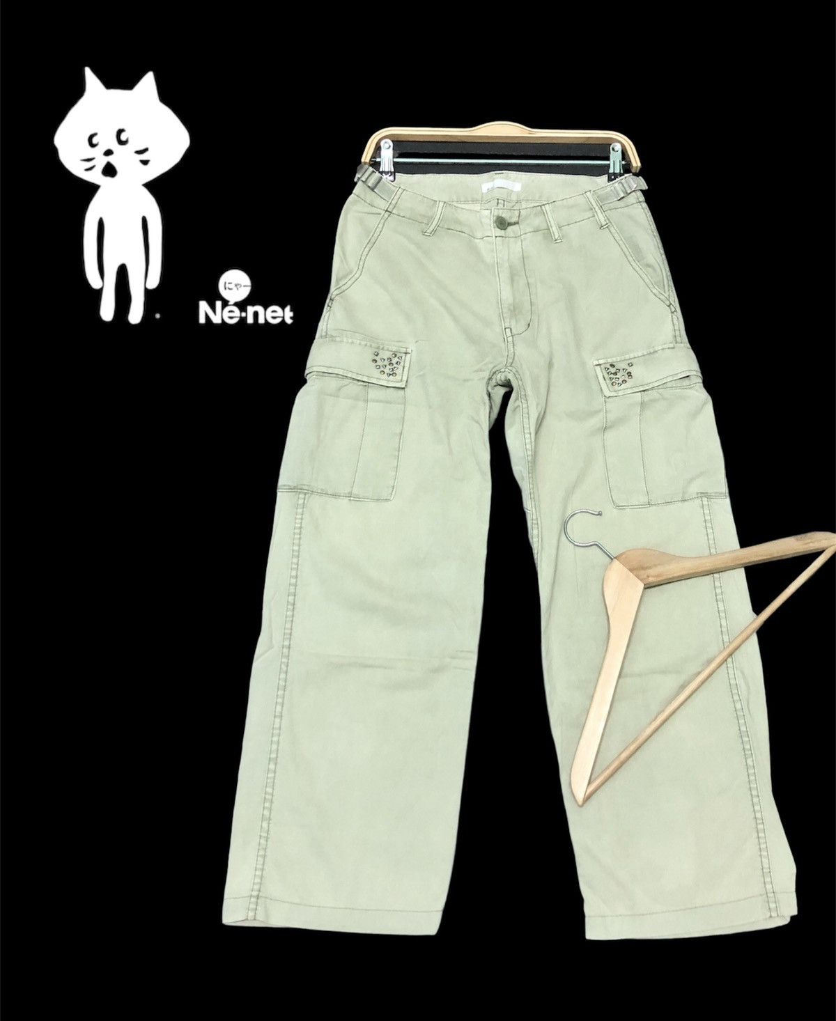 Issey Miyake × Ne-Net NE-NET BY ISSEY MIYAKE CARGO MULTI POCKET ANKLE CUT PANT Size US 31 - 1 Thumbnail