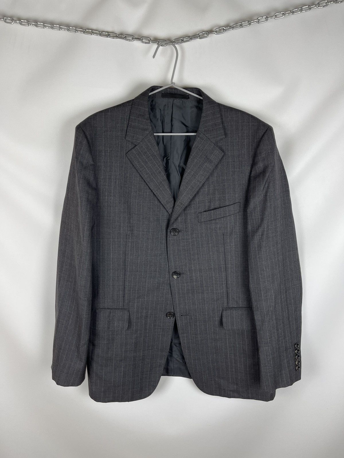 Gucci Gucci vintage striped 3 button wool blazer jacket Size 42R - 1 Thumbnail