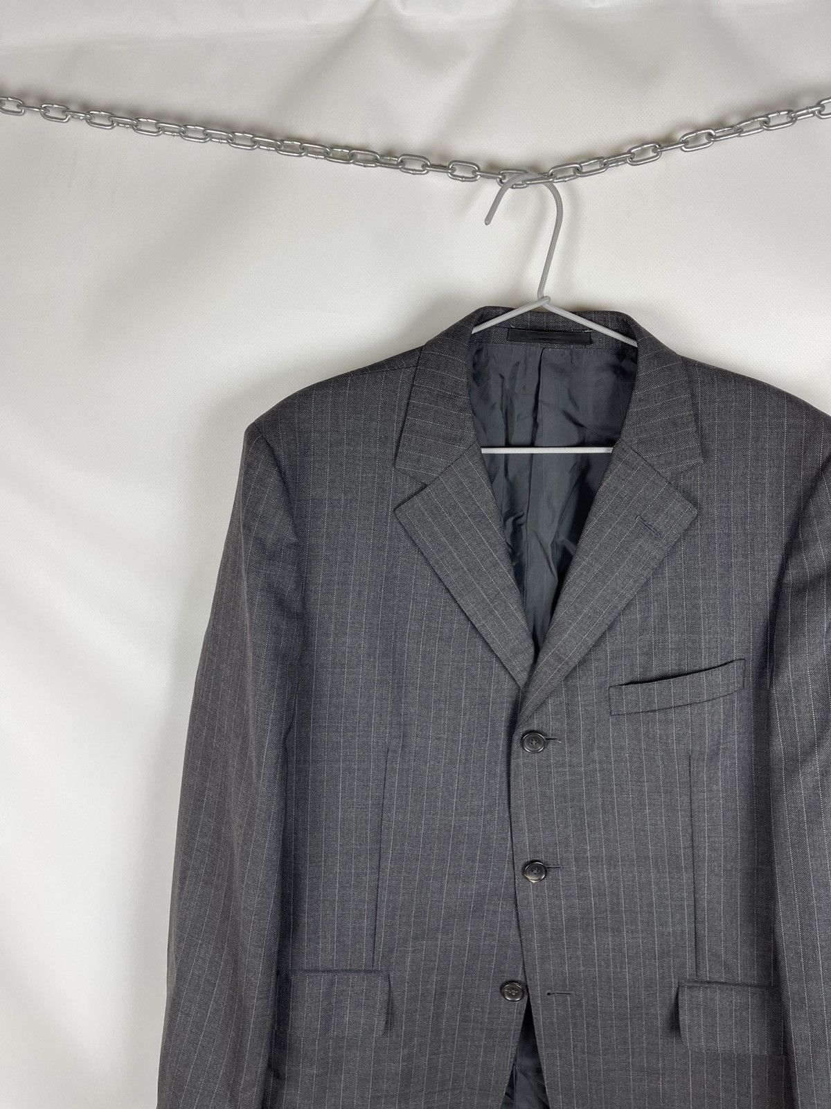 Gucci Gucci vintage striped 3 button wool blazer jacket Size 42R - 2 Thumbnail