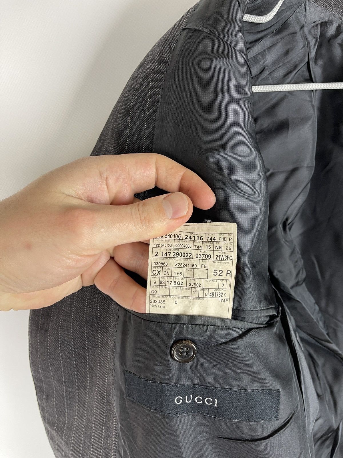 Gucci Gucci vintage striped 3 button wool blazer jacket Size 42R - 11 Thumbnail
