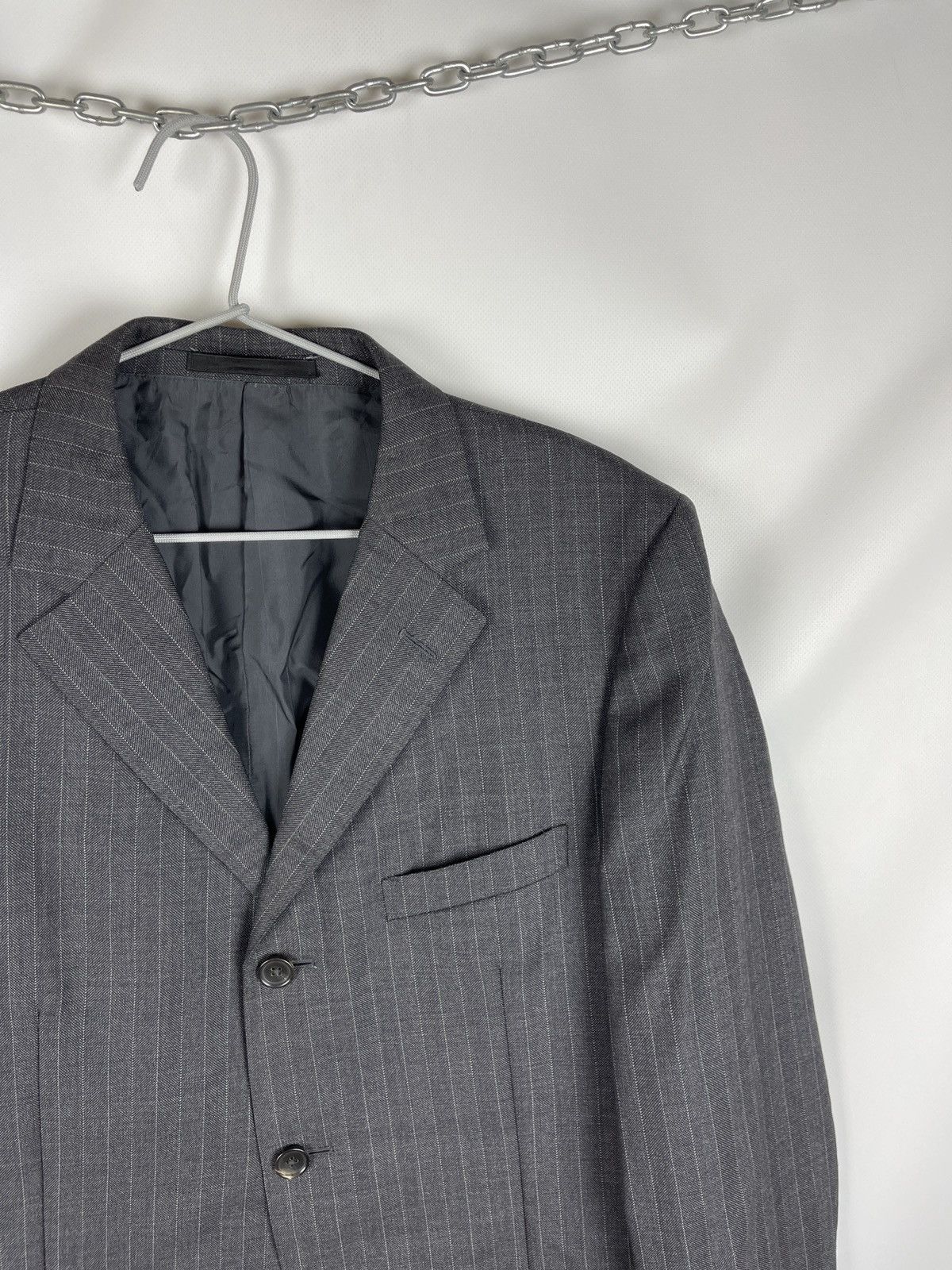 Gucci Gucci vintage striped 3 button wool blazer jacket Size 42R - 3 Thumbnail
